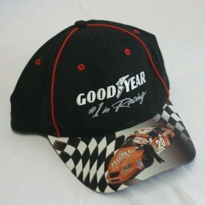 Nascar Tony Stewart Goodyear #1 Racing Cap / Hat ~Photo on Bill~ Adjustable New